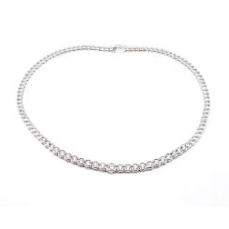 Tennis circle necklace
