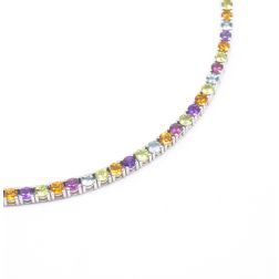 Multicoloured tennis bracelet