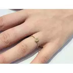 Anello Rosario Madonnina Oro Giallo foto indossata