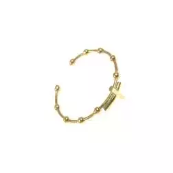 Anello Rosario Croce Oro Giallo