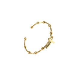 Yellow Gold Cross Rosary Ring
