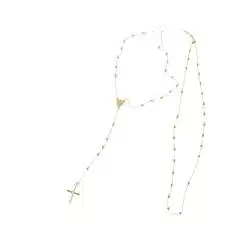 Collana Rosario Oro Giallo sfere 3mm