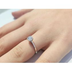 Anello Solitario SALINA 50 punti foto indossata