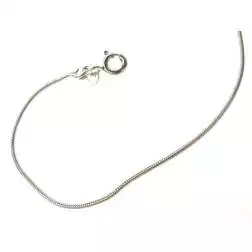 Bracciale "coda di topo" semirigido in oro bianco
