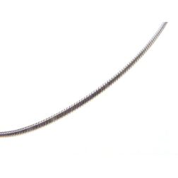 Bracciale "coda di topo" semirigido in oro bianco