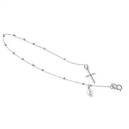 Bracciale con ciondoli Croce e Madonnina