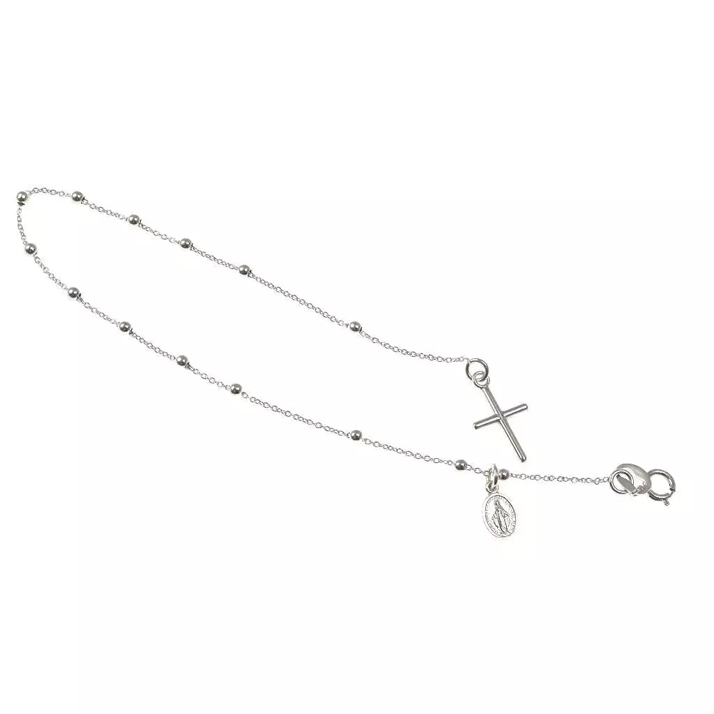 Bracelet with Cross and Holy Mary pendants