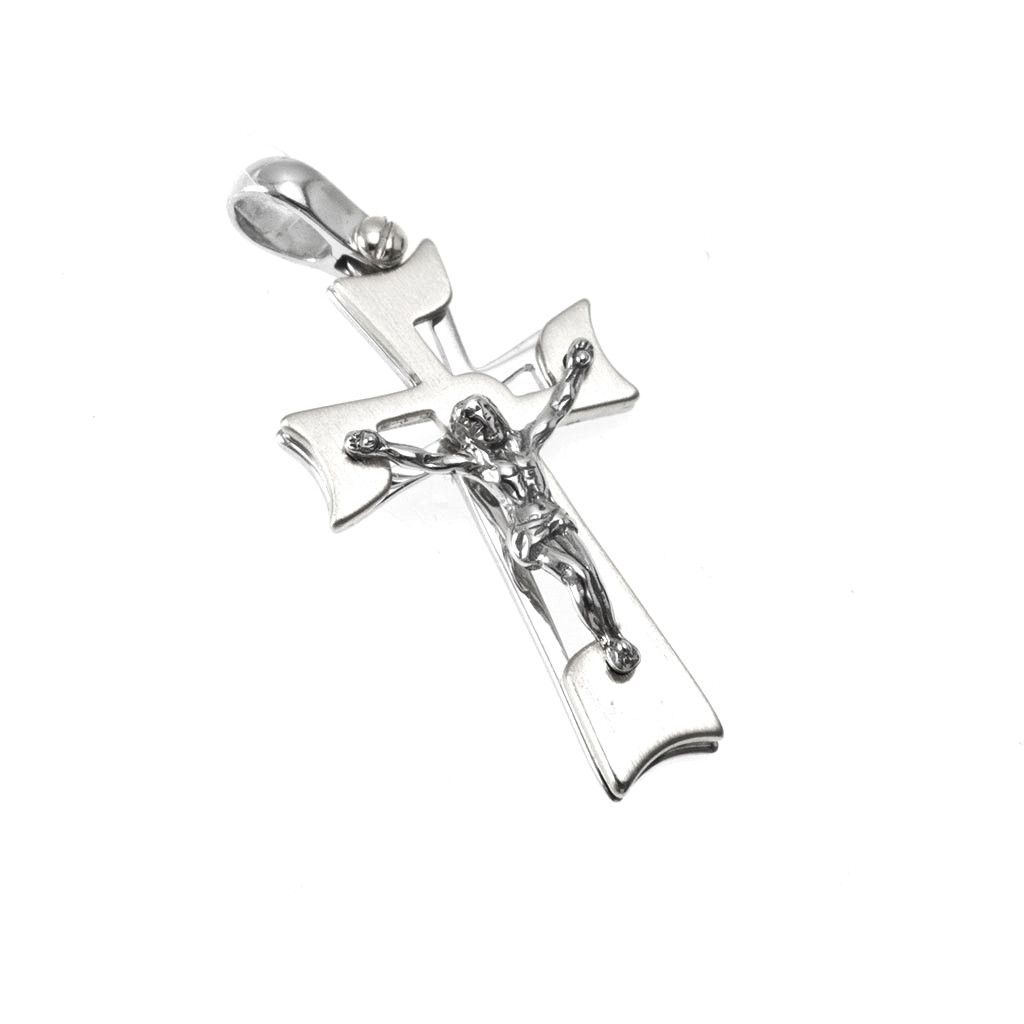 Croce Satinata Lucida con Cristo