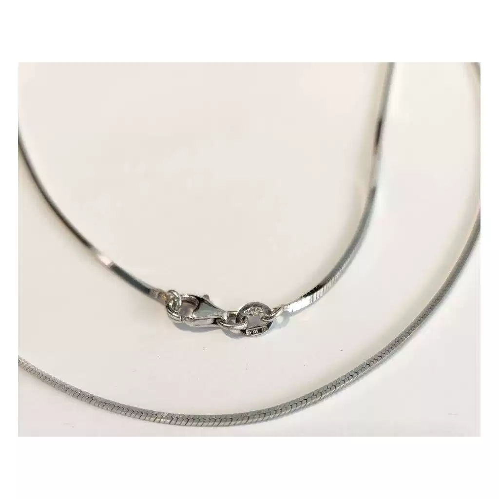 Collana 60cm coda di topo quadrata