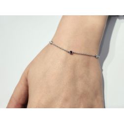 Bracciale Gocce di Luce Colorate 3.5mm foto indossata