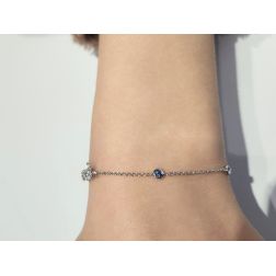 Bracciale Gocce di Luce Colorate 3.5mm foto indossata