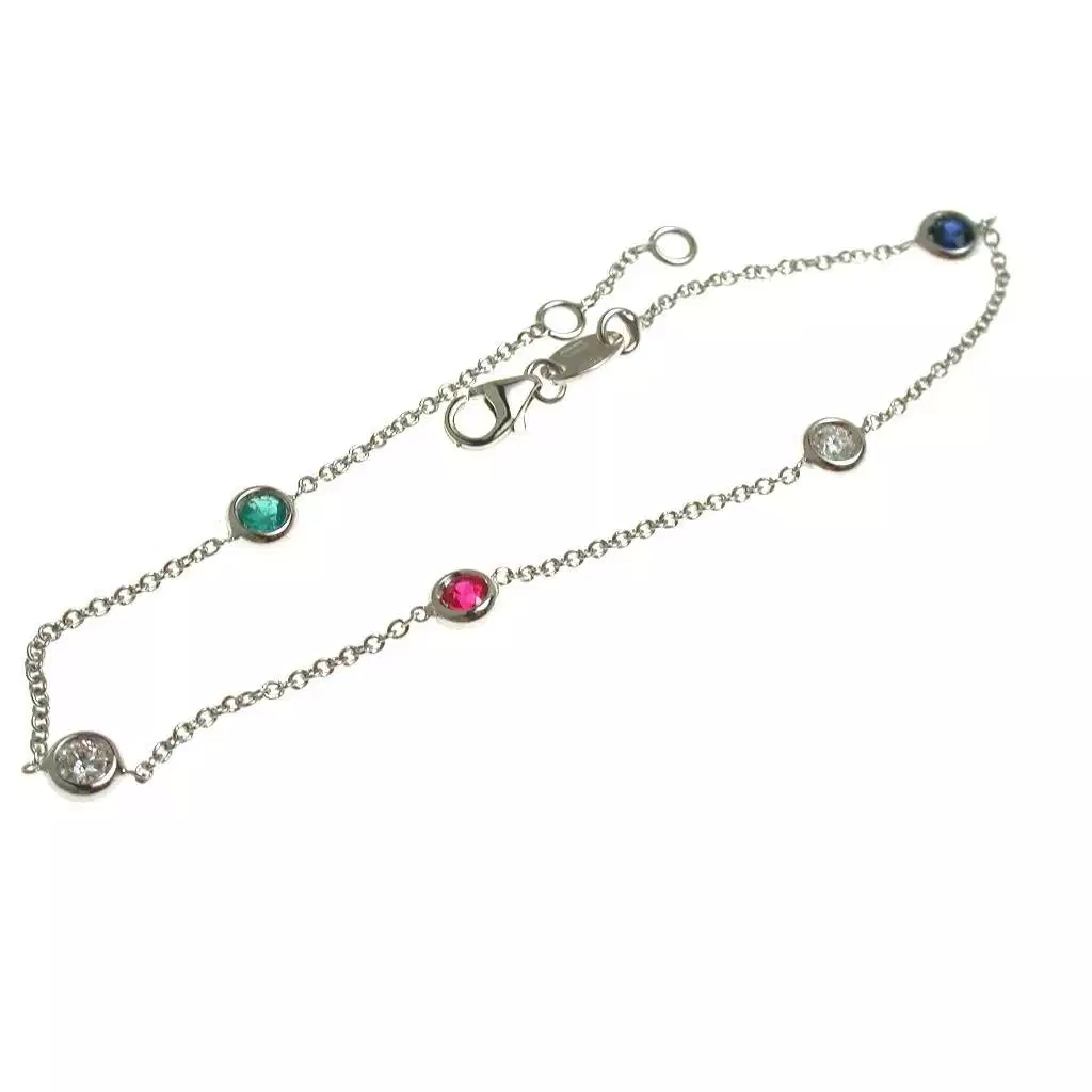 Bracciale Gocce di Luce Colorate 3.5mm