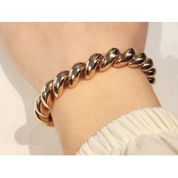 "San Marco" Spiral Rose Gold Bracelet