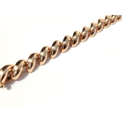 Bracciale Maglia San Marco Spirale Oro Rosa