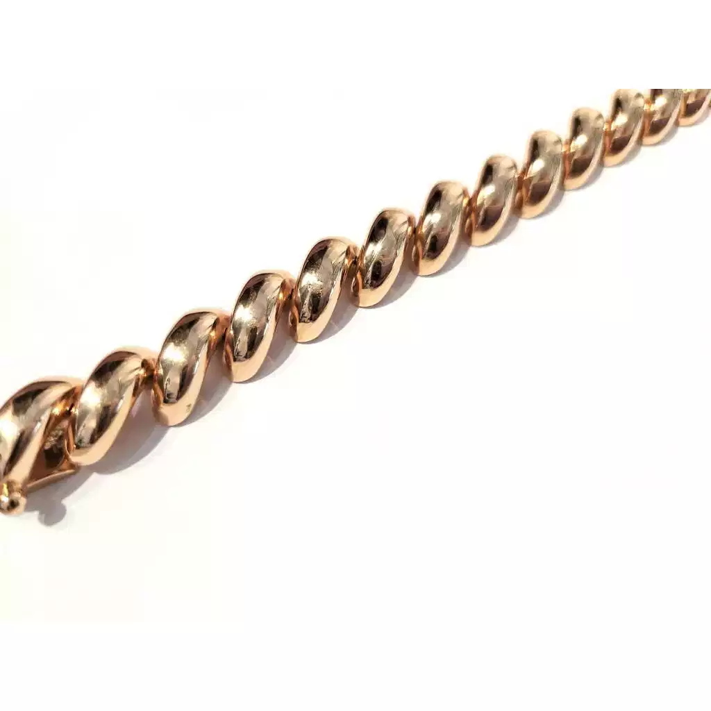 Bracciale Maglia San Marco Spirale Oro Rosa