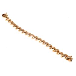 "San Marco" Spiral Rose Gold Bracelet