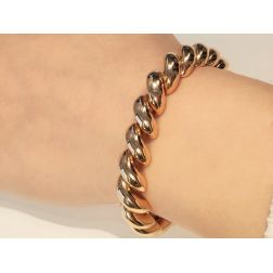"San Marco" Spiral Rose Gold Bracelet