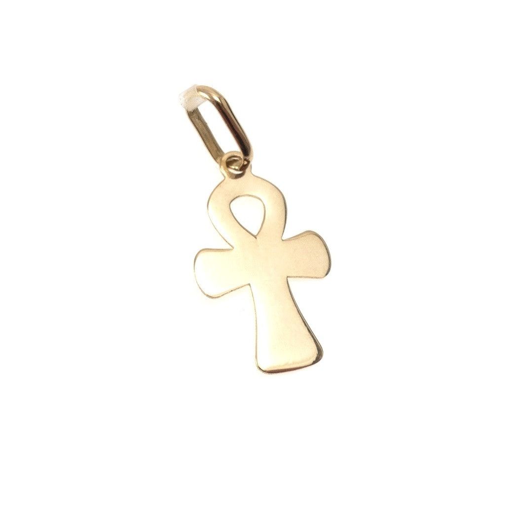 Croce Egizia del Nilo "Ankh" in Oro Giallo