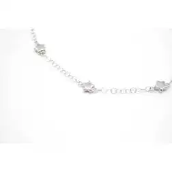Bracciale Baby con 3 stelle in oro bianco