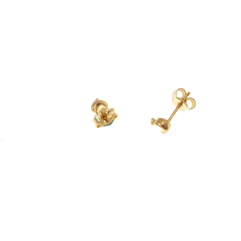 Yellow Gold Dolphin Earrings