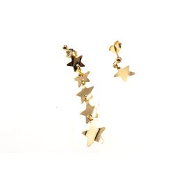 Orecchini 5 Stelle Pendenti 1 a Lobo Oro Giallo