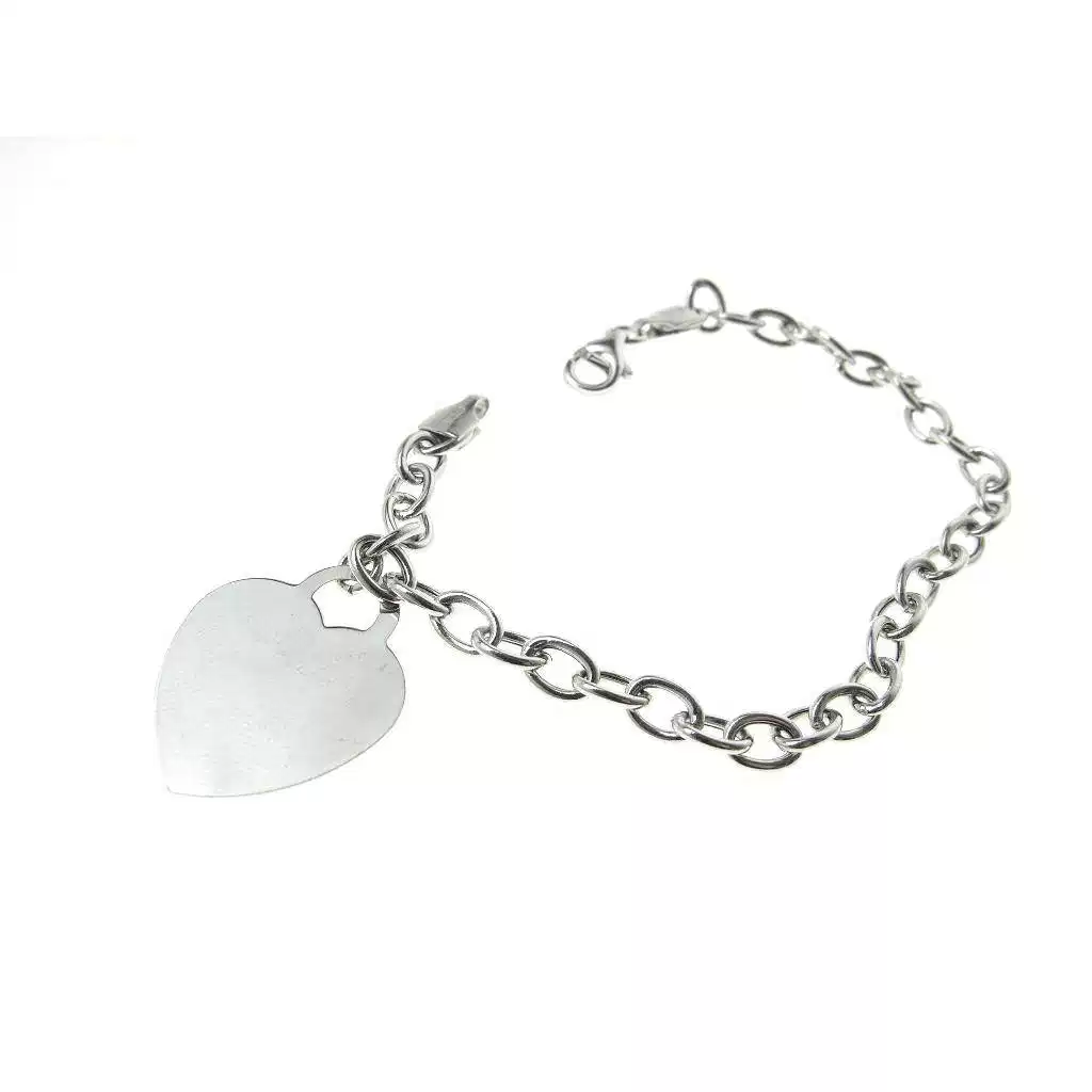 White gold Heart Bracelet