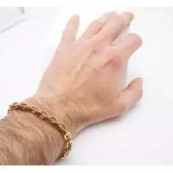 Bracciale Rolò oro rosa foto indossata uomo