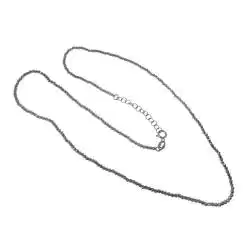 Collana Girocollo sfere diamantate sfaccettate oro 18kt con rutenio