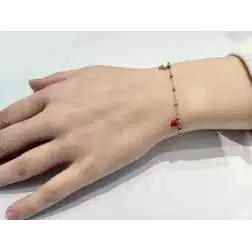 Bracciale Cuore Luna Stella smaltate foto indossata