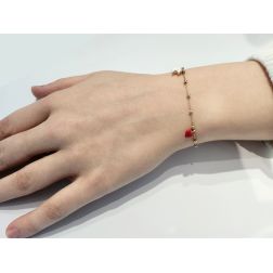 Enamelled Heart Moon Star charms Baby Girl Bracelet