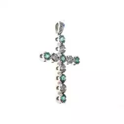 Croce con Diamanti e Smeraldi