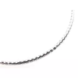 Bracciale semirigido sottile flessibile in oro bianco 0.90mm
