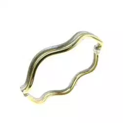 Bracciale Rigido Due Fili Satinati e Lucidi
