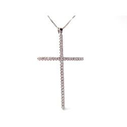 Croce Lunga con Diamanti
