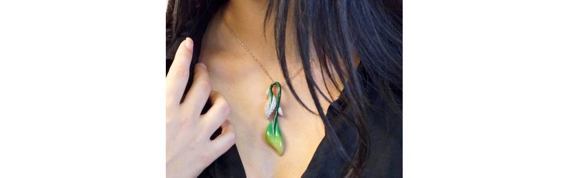 Enamel pendants