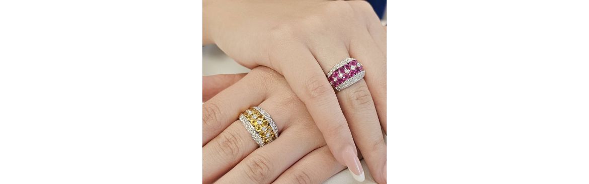 Rings with stones