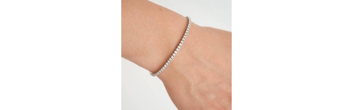 Tennis Bracelets Diamonds and 18kt Gold in Promotion