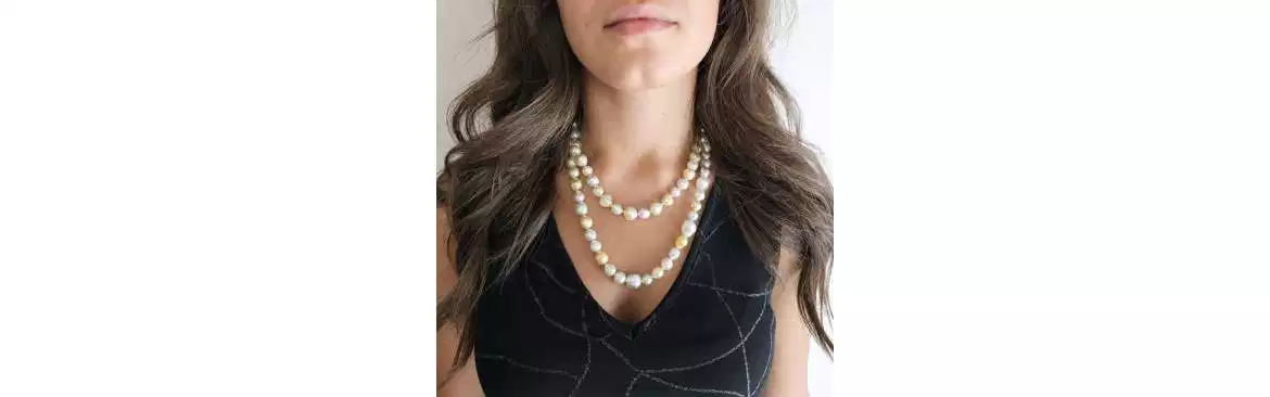 Natural Pearls and 18kt gold necklaces on promotion at Tabacco Gioielli