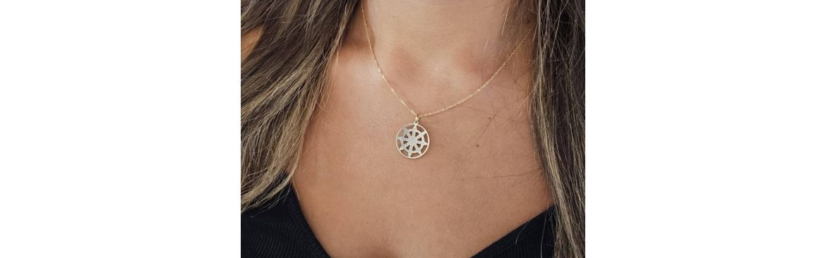 18kt gold pendants.